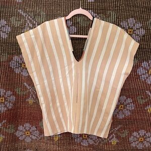 Striped Beige Women's Top